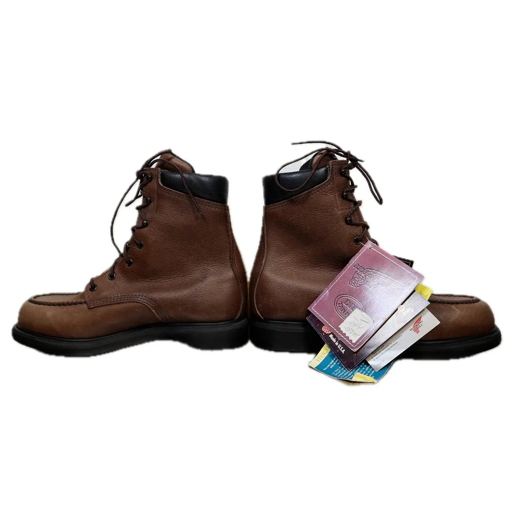 Red Wing SuperSole 1414 Work Boots Mens 9.5 D Brown Leather Gore-Tex Waterproof